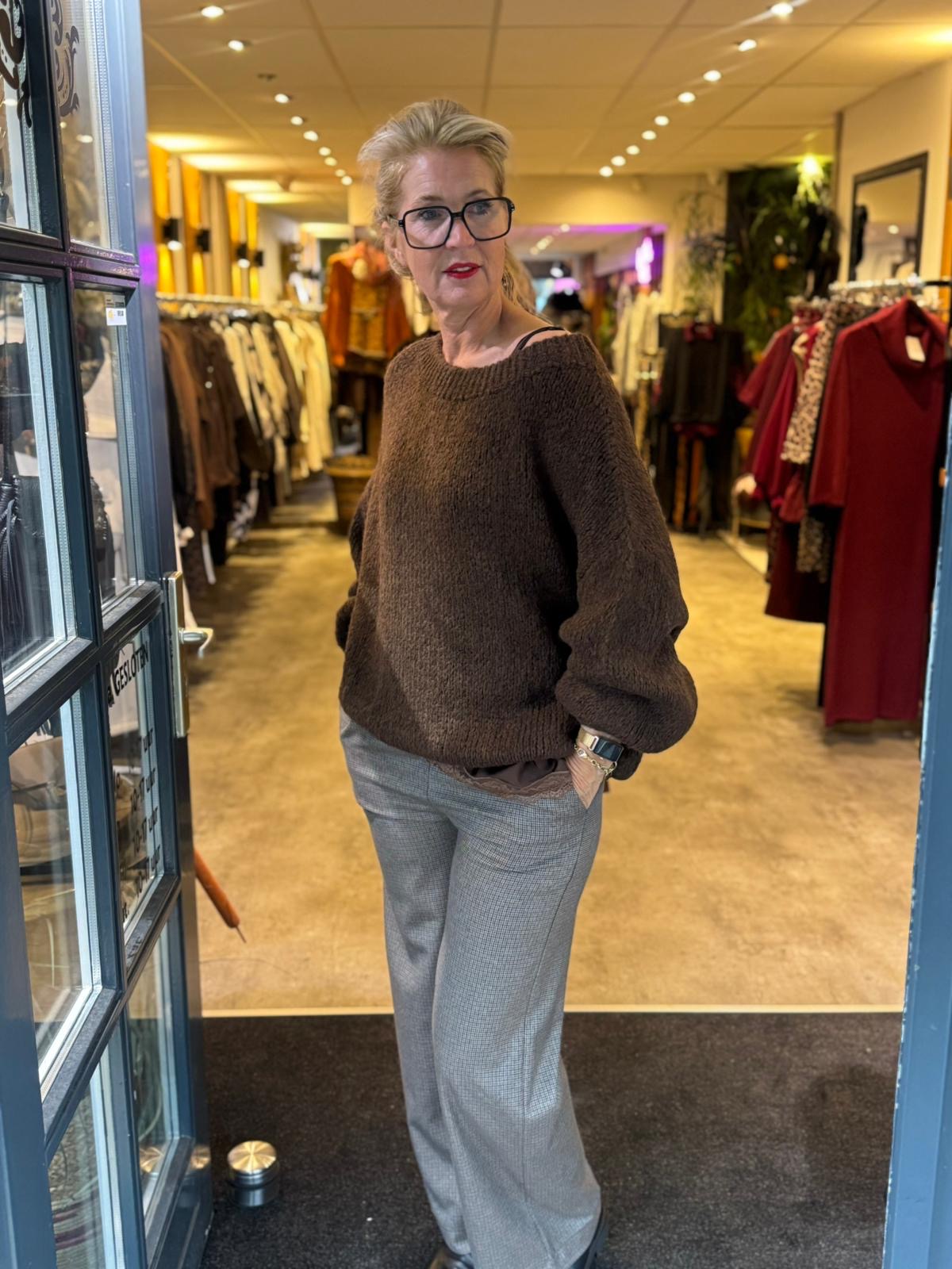 Trui Soft Knitt / Bruin