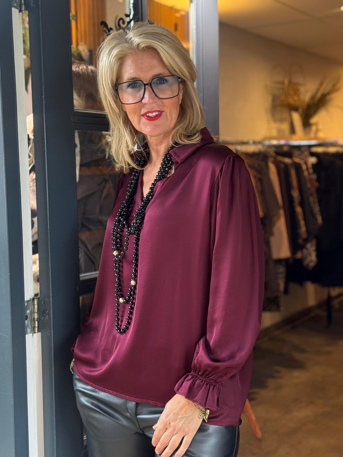 Blouse Soft Glow/ Aubergine