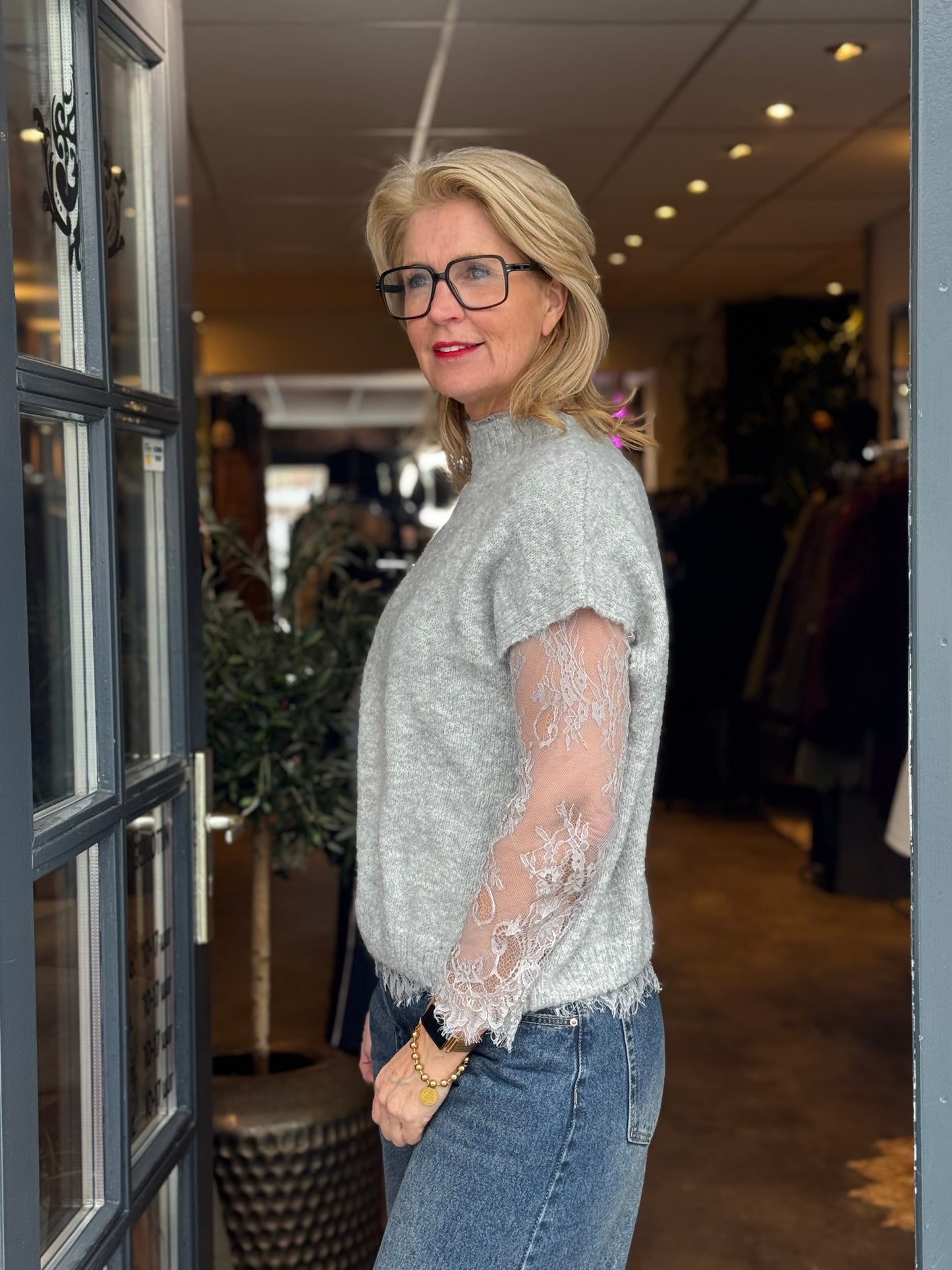 Trui Elegance 2 in 1/ Grijs