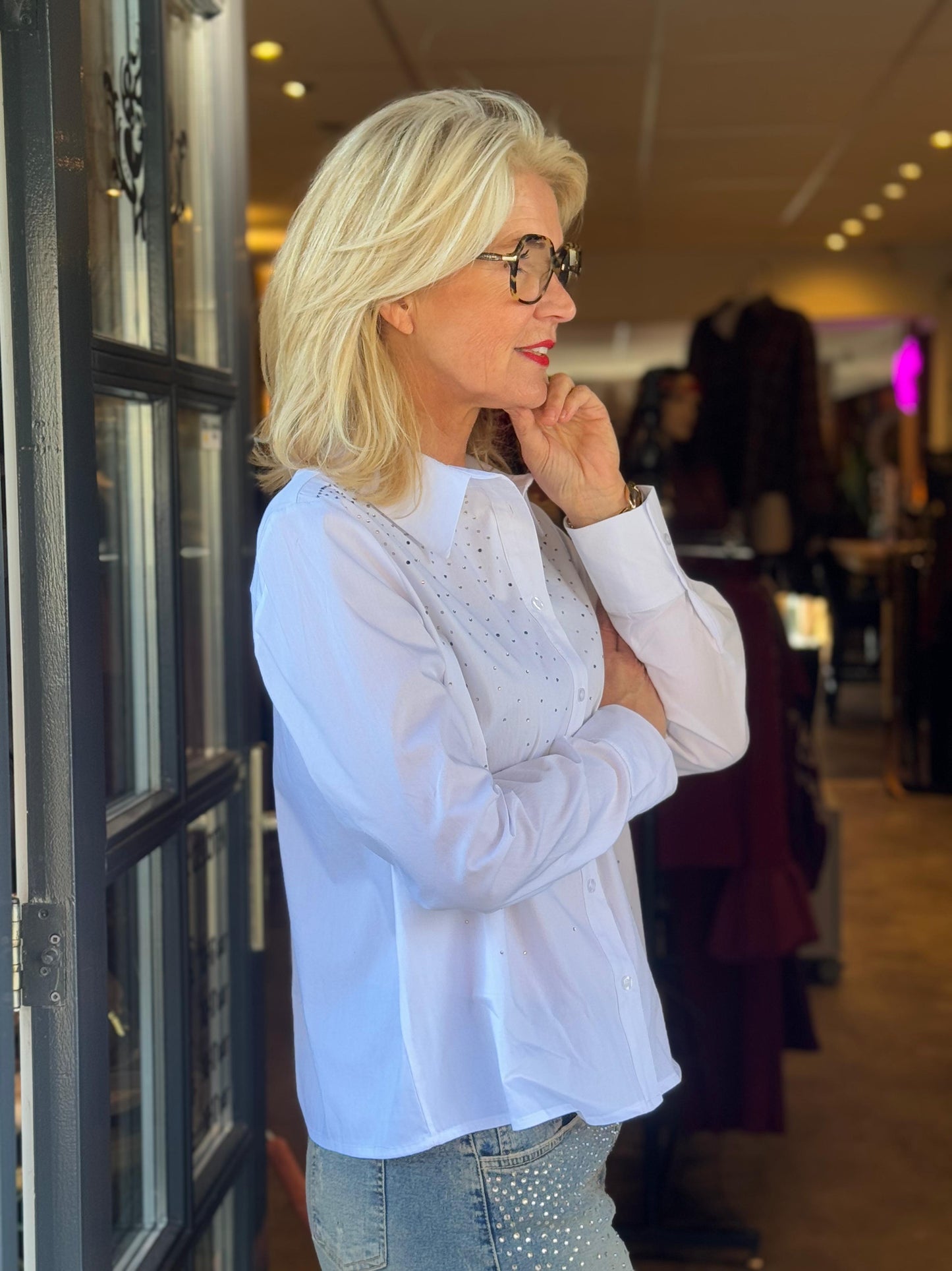 Blouse Sparkling/ Wit