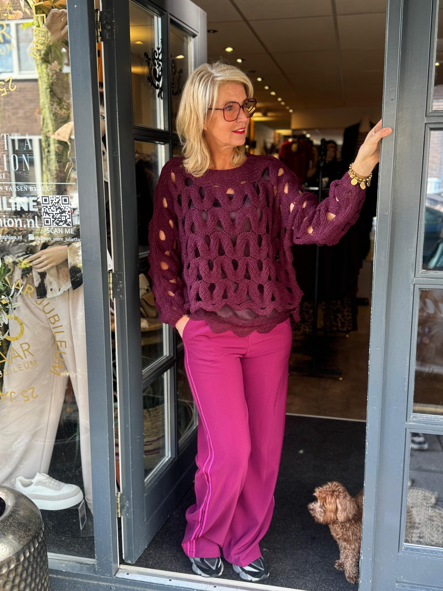 Trui Breezy/ Bordeaux