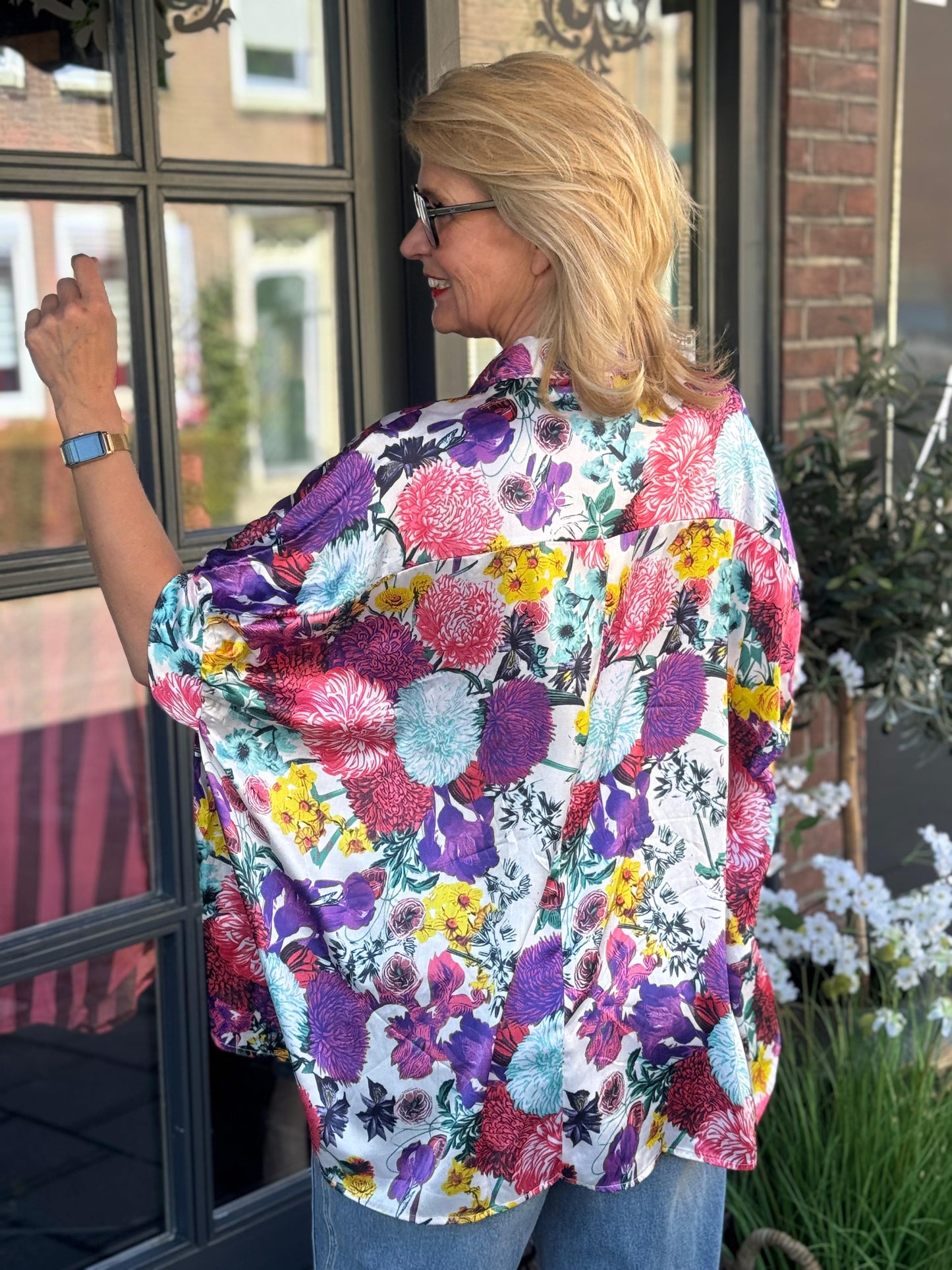 💥DEAL Blouse Gold & Silver/ Glans Print