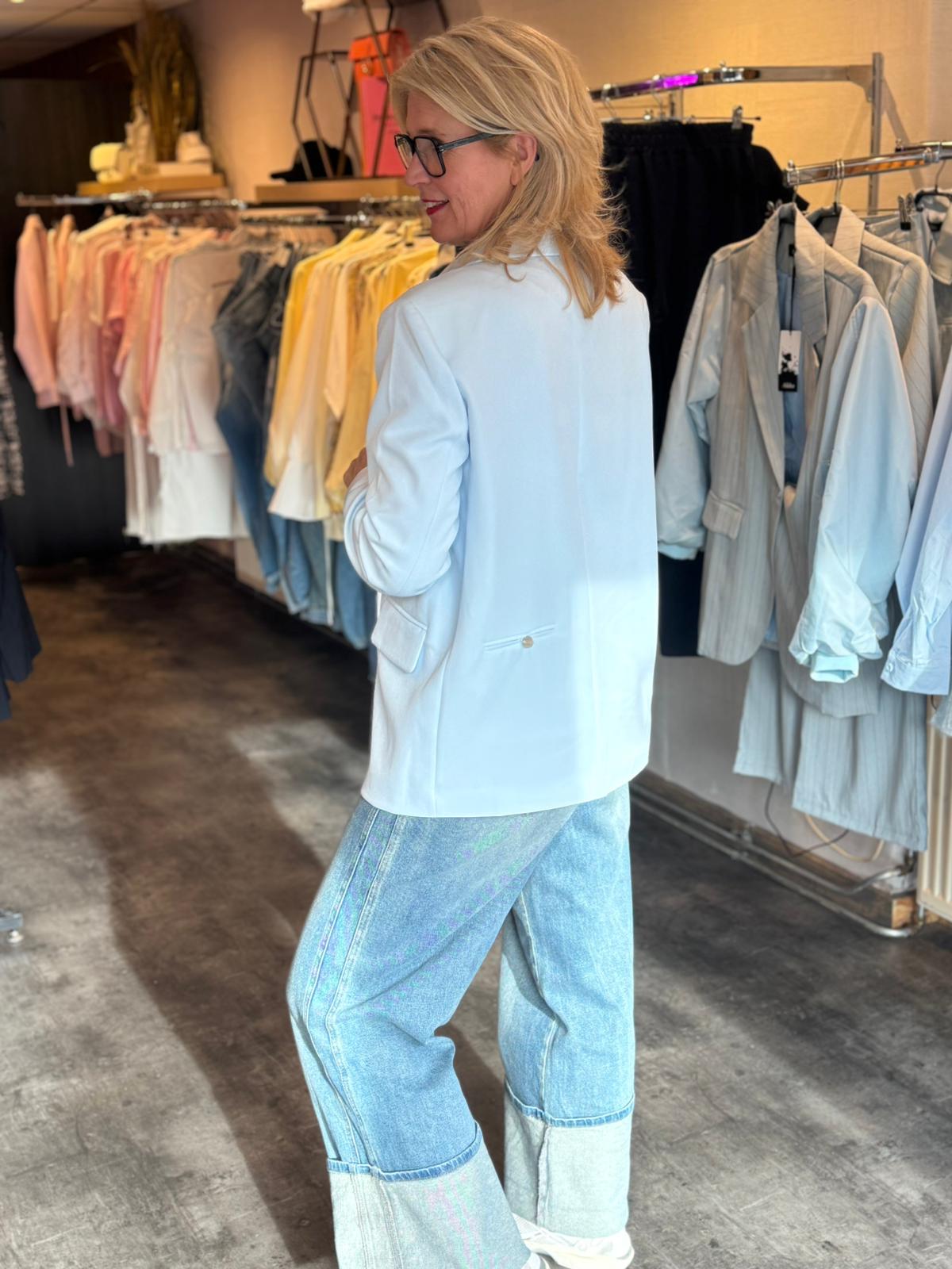 Blazer Oversized/ Lichtblauw