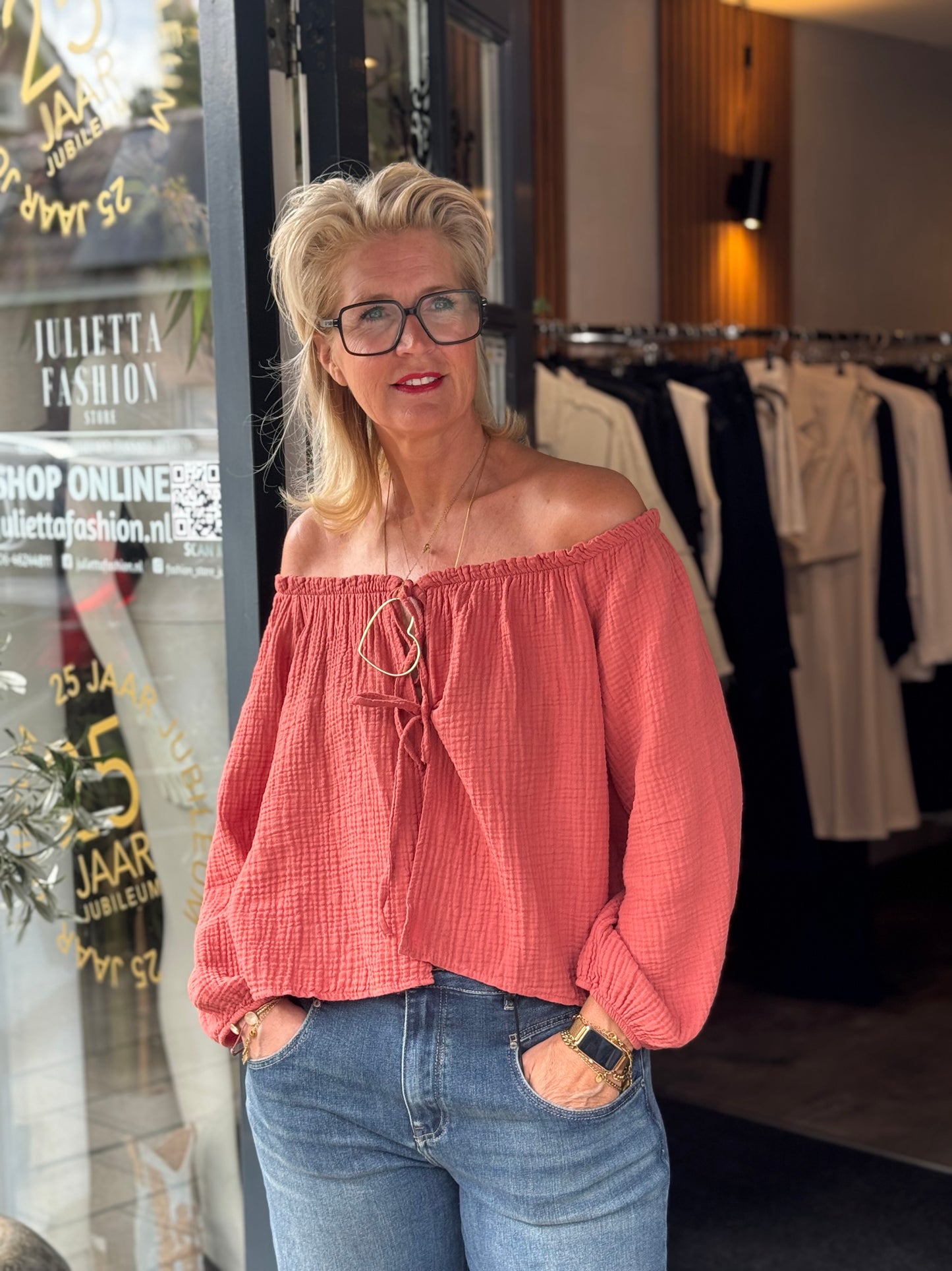 Blouse Abby/ Abricot