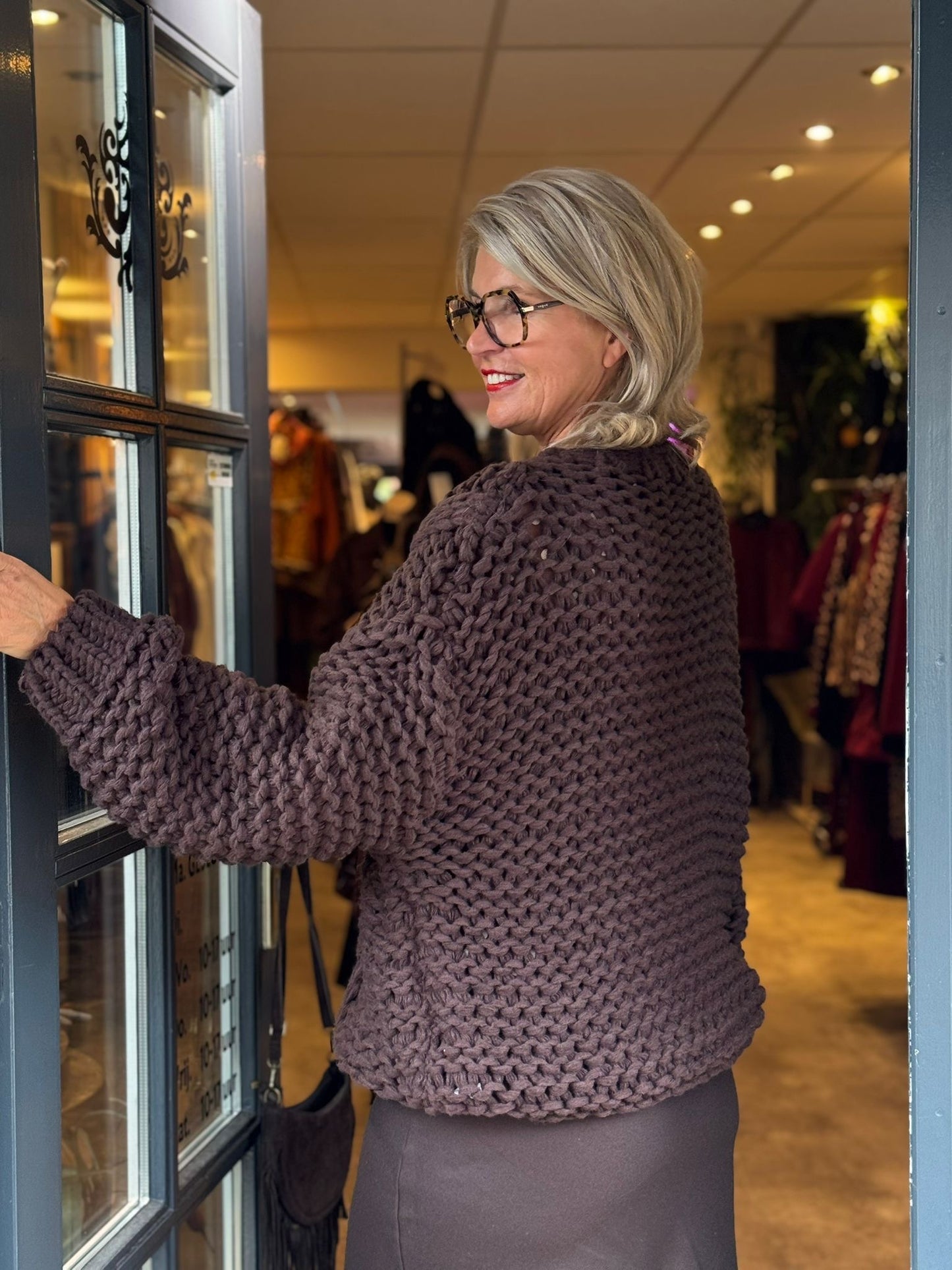 Trui Heavy / Donker Bruin