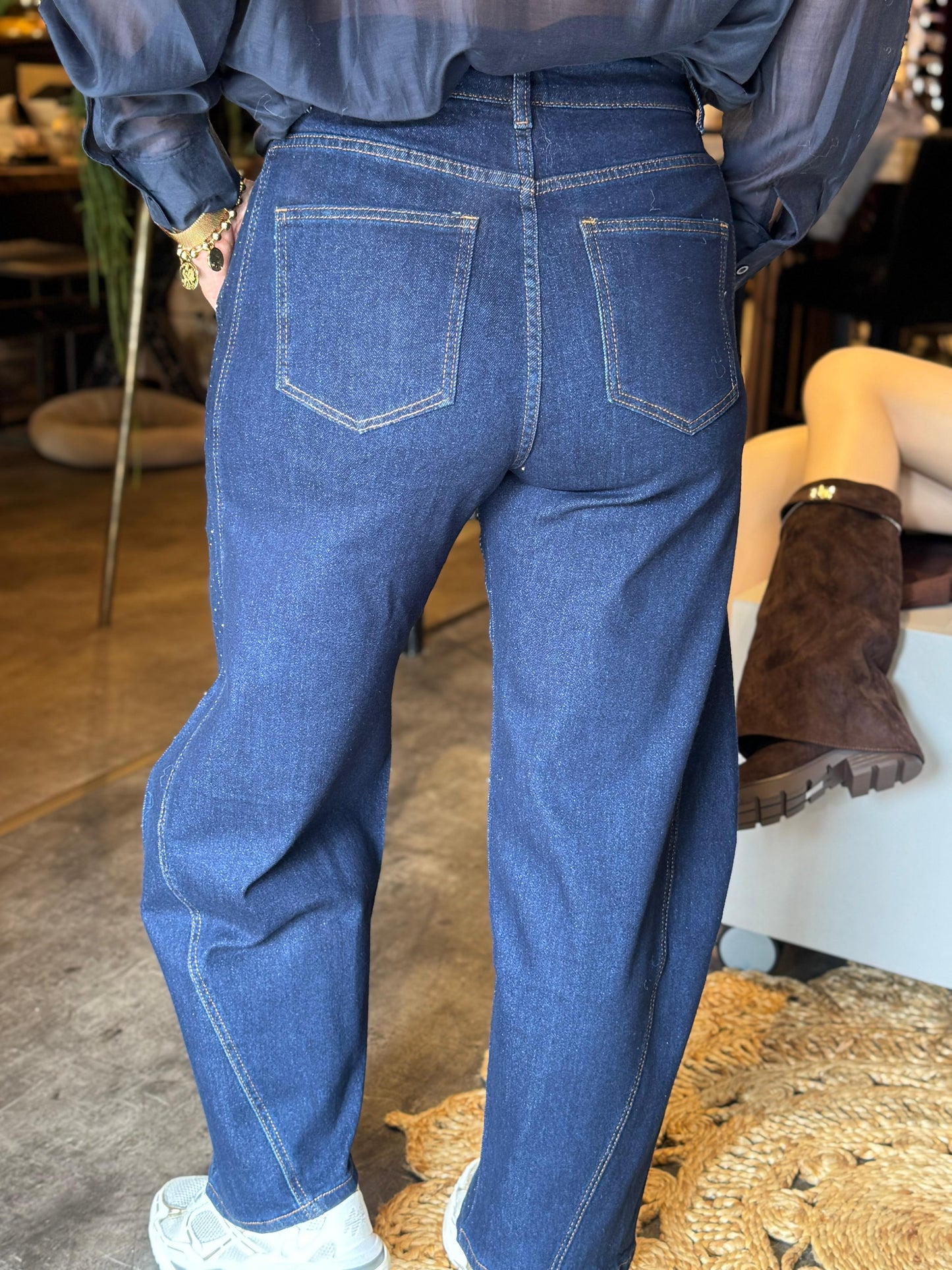 Jeans Barrel/ sparkle