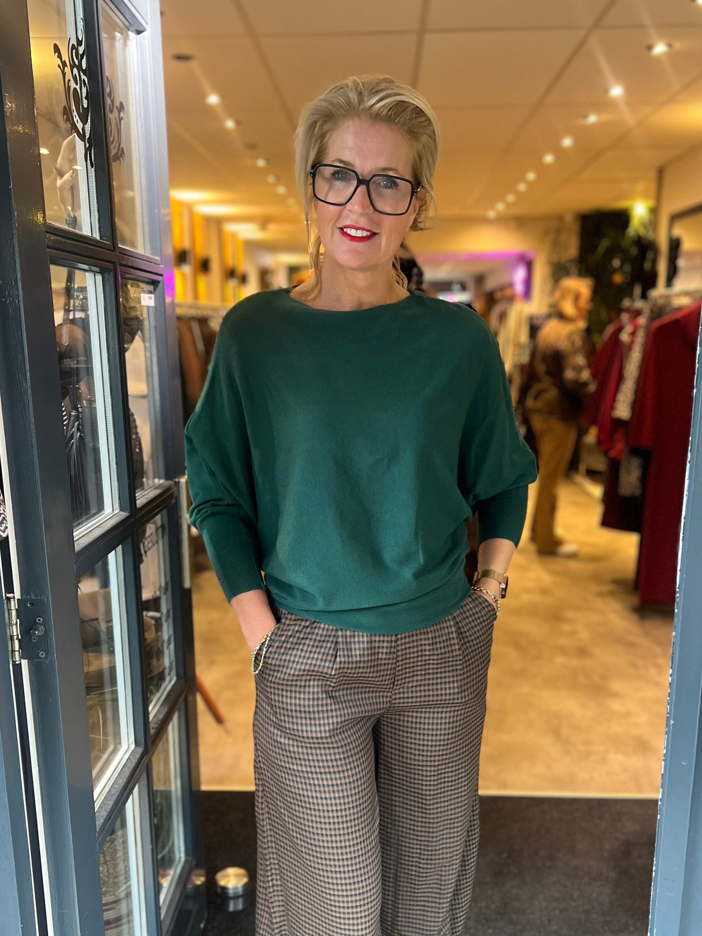 Trui Vlinder/ Flessen Groen