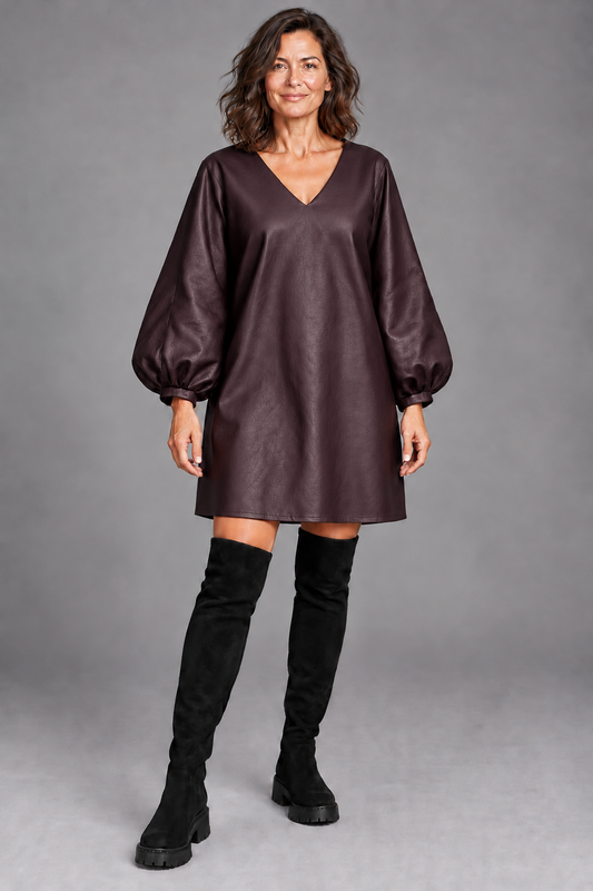 Jurk FI / aubergine
