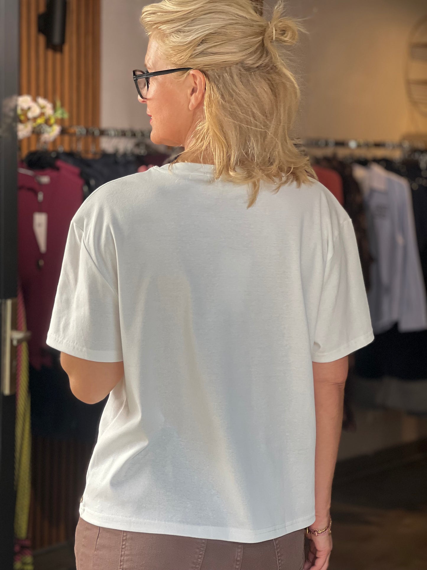 Shirt Logo/ wit