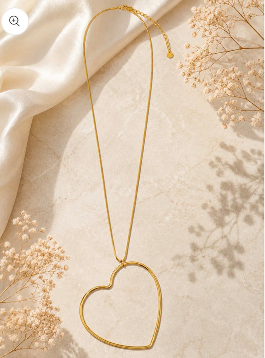 Ketting Hart /65cm lengte
