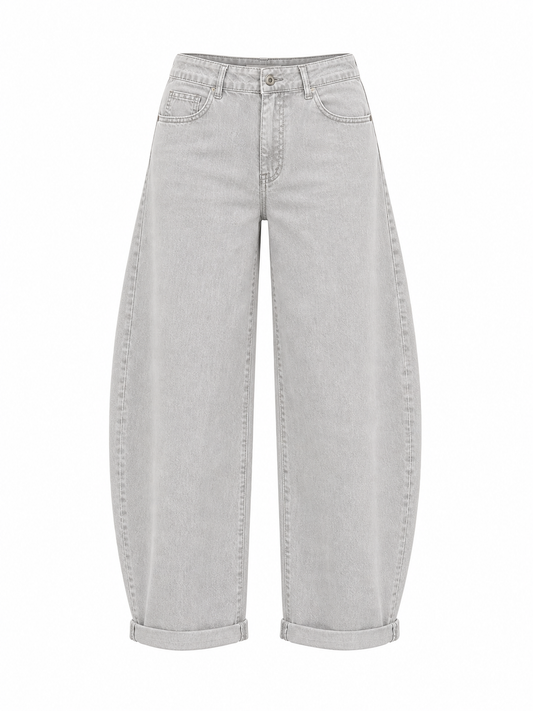 Jeans Barrel/ grijs /t/m 46