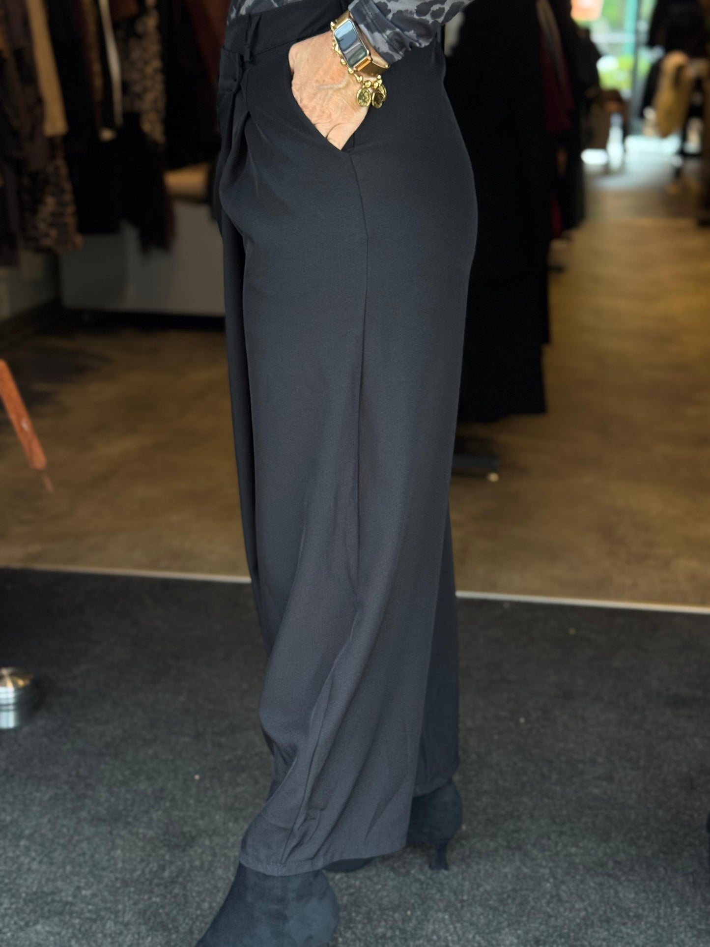 Broek overslag / zwart