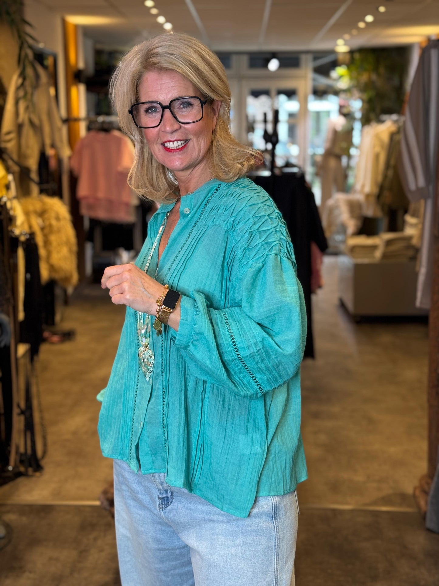 Blouse Brady/ Turquoise