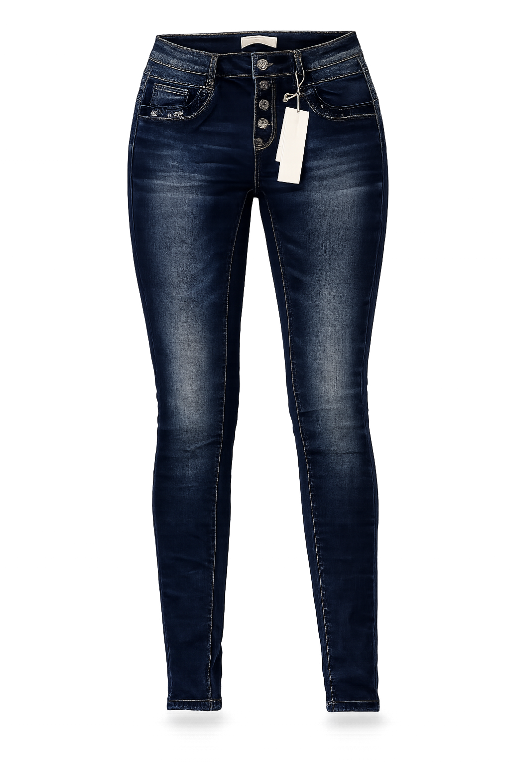 Jeans knoopsluiting