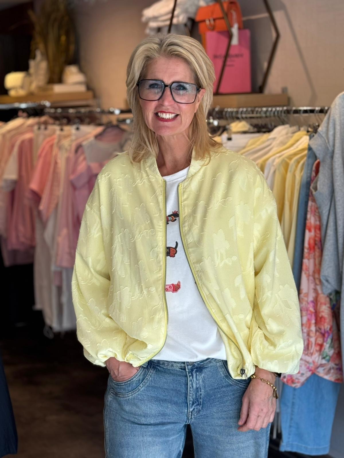 Bomber reversible/ geel