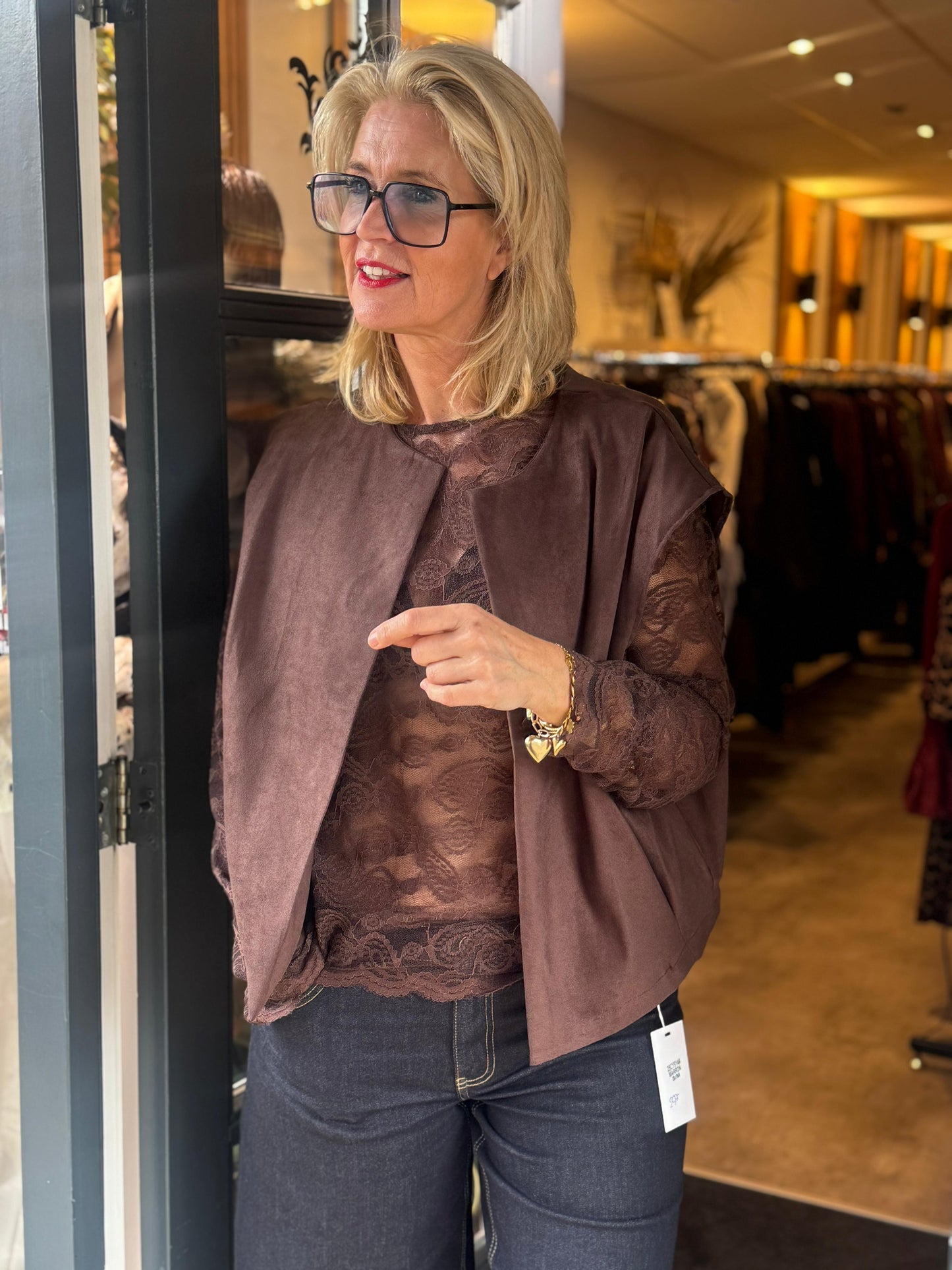 Gilet Suedine/ Mocca