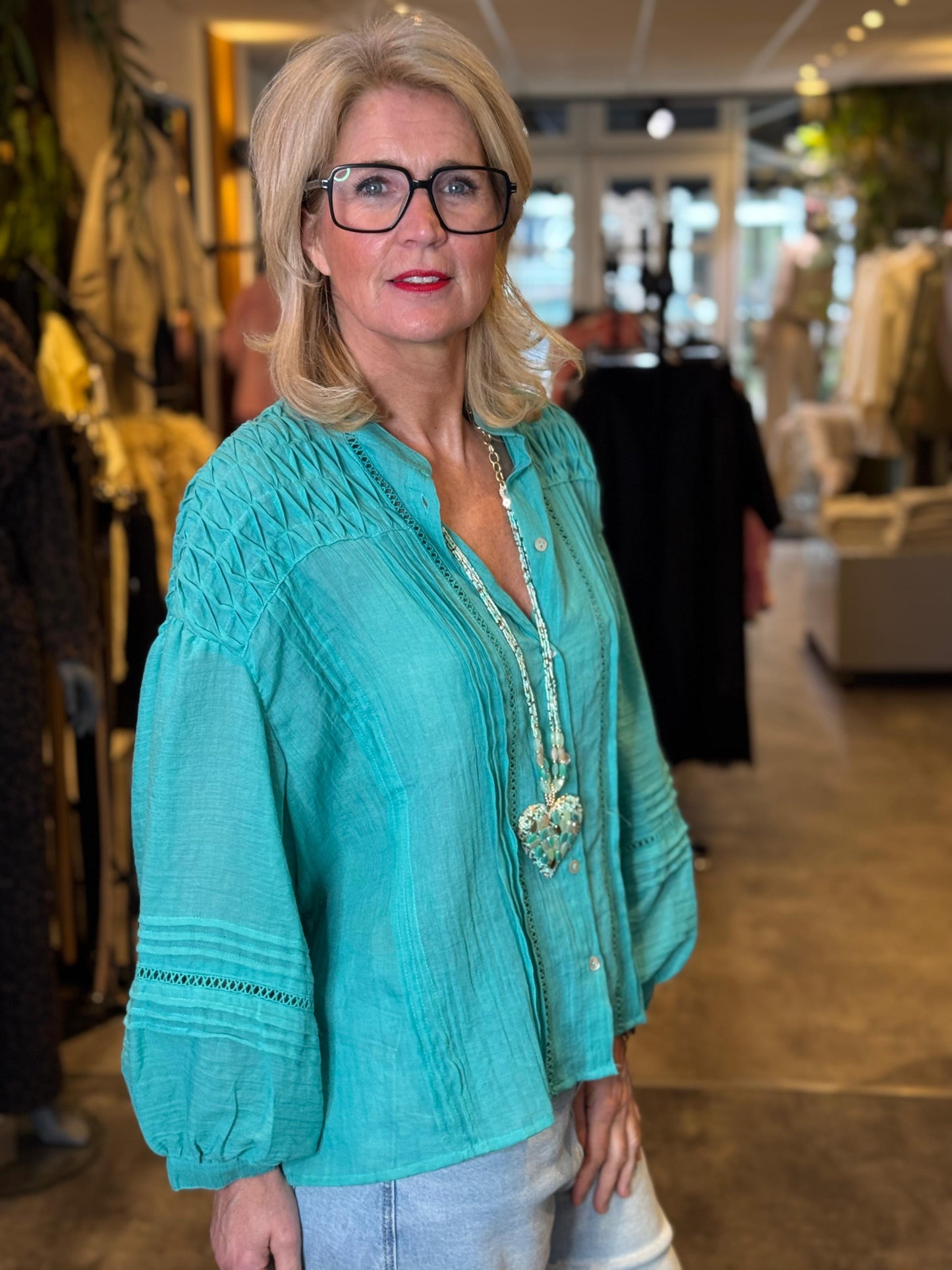 Blouse Brady/ Turquoise