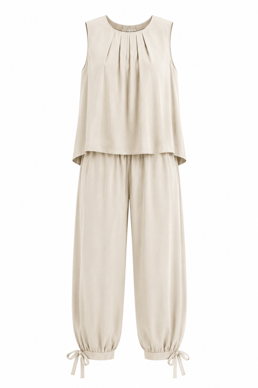 2-delig set Boston/ Beige