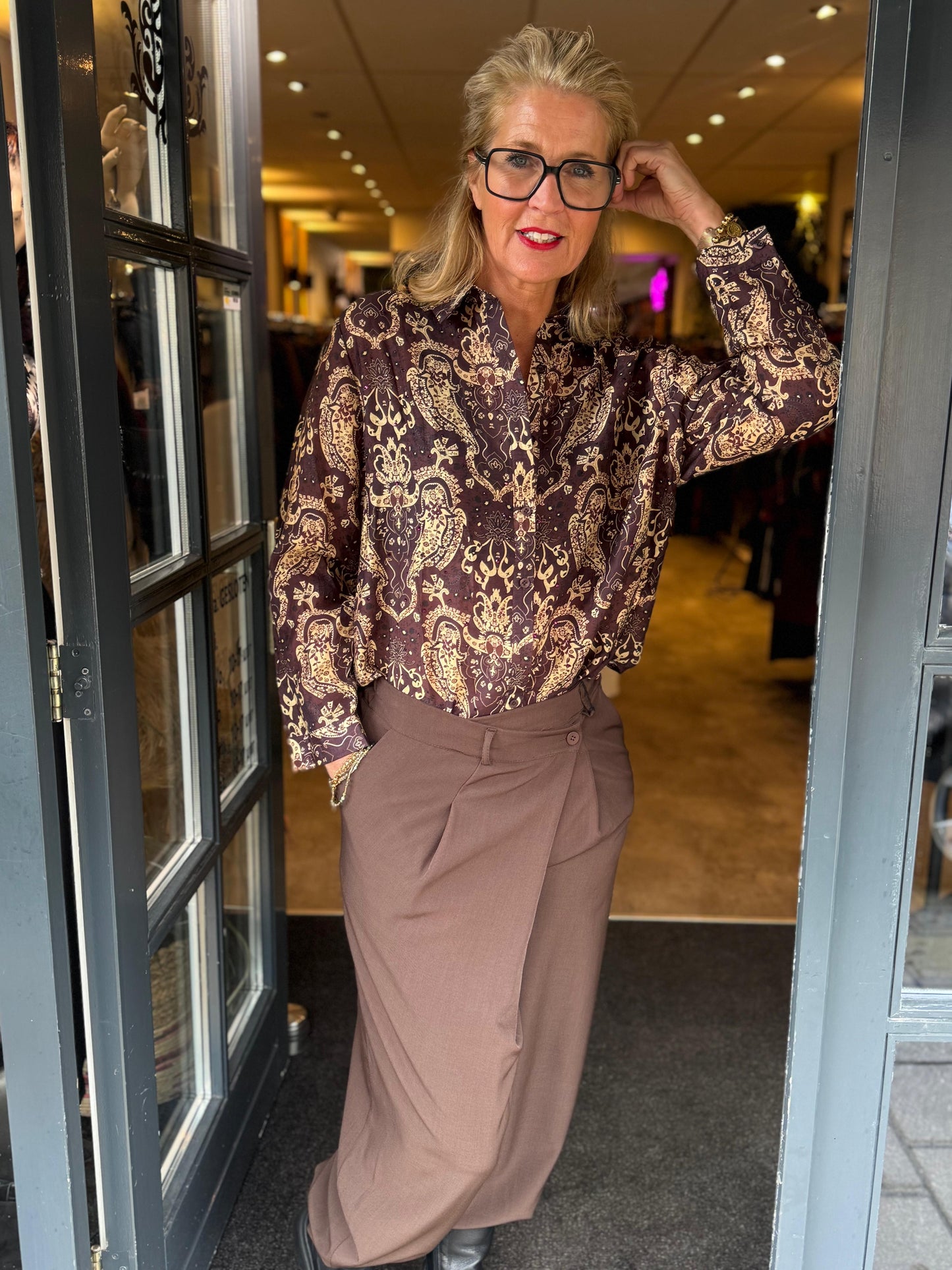 Broek overslag/ Bruin