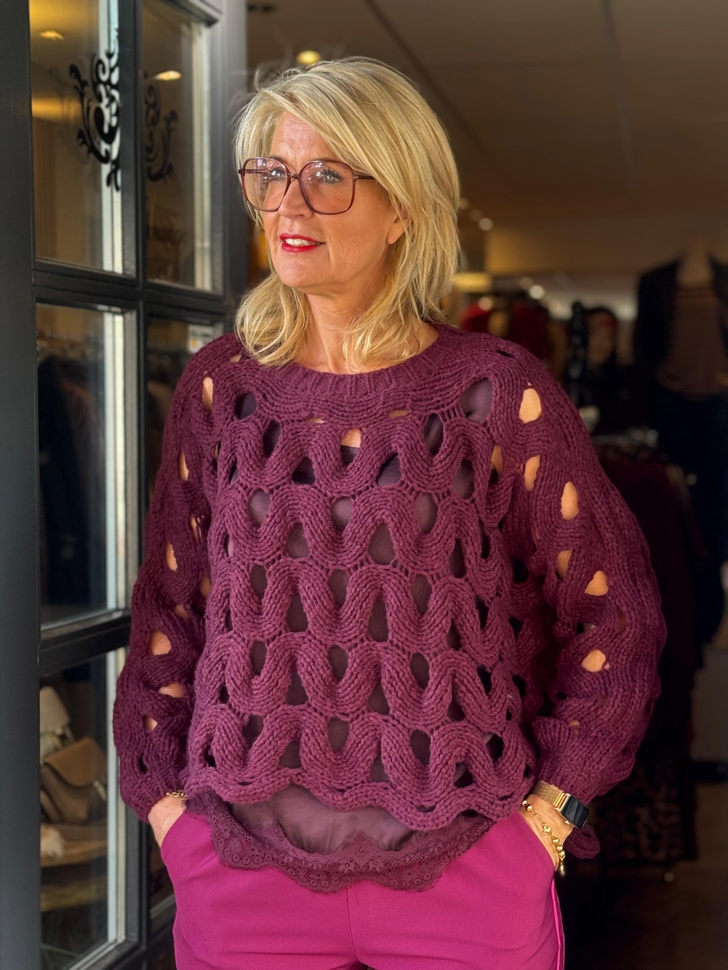 Trui Breezy/ Bordeaux