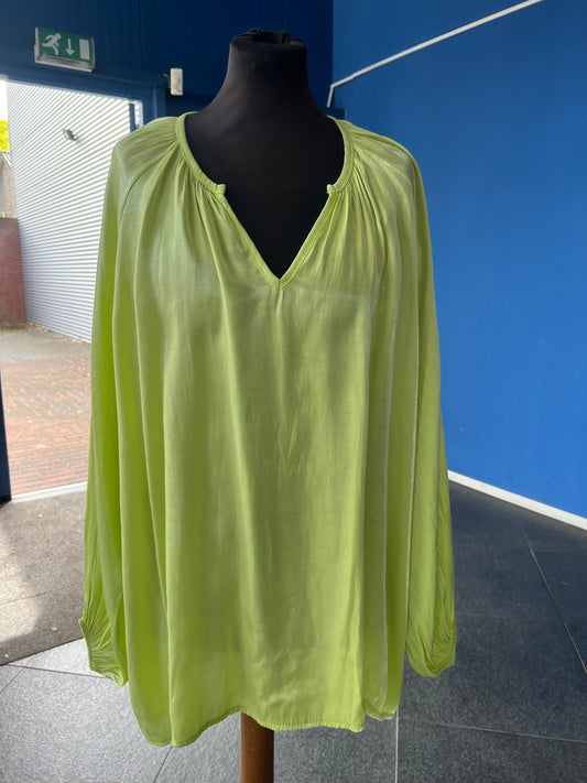 Blouse Shine/ neon