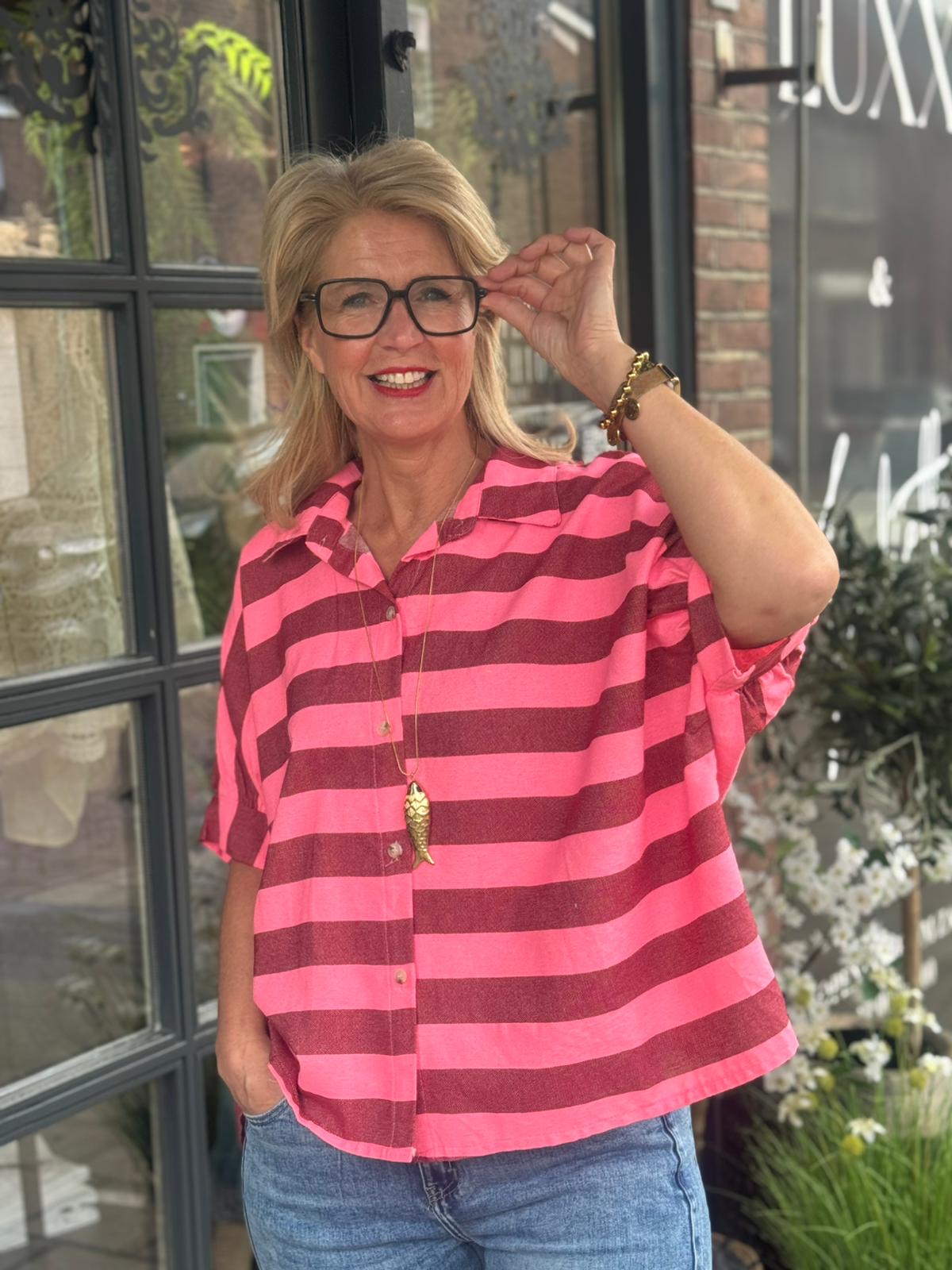 Blouse Sunset Stripe