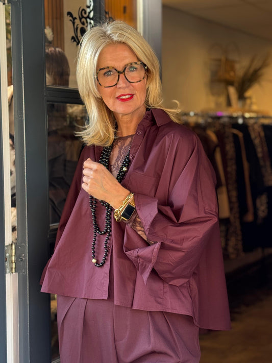 Blouse Aire/ Aubergine