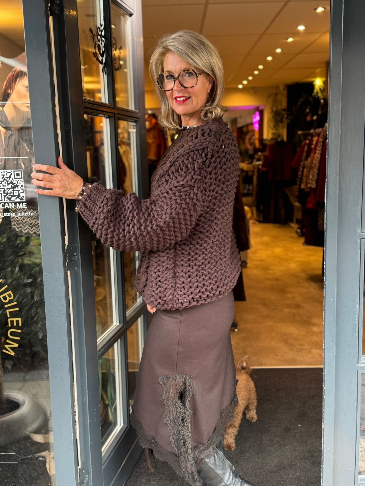 Trui Heavy / Donker Bruin