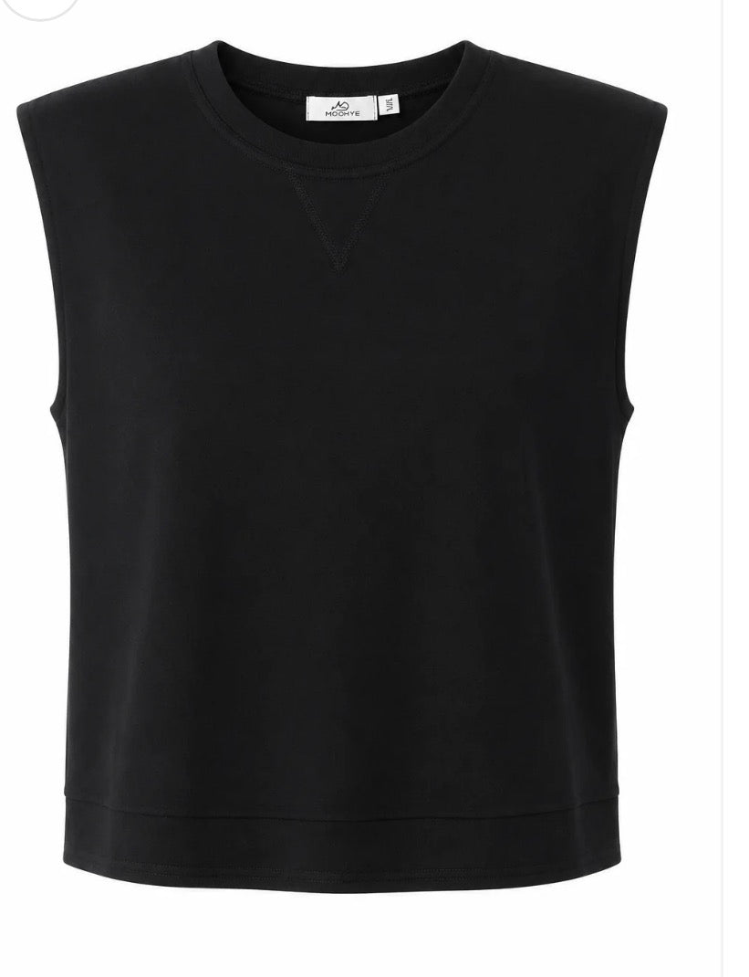 Mouwloos Sweater/ zwart