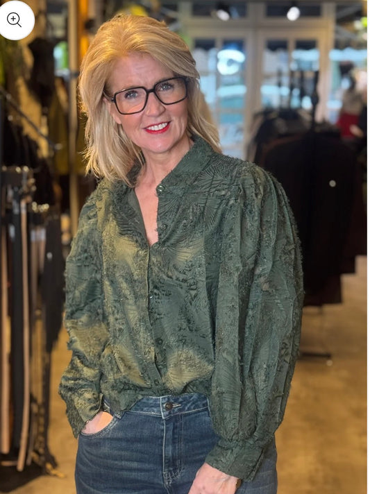 Blouse Azzuro/ Groen