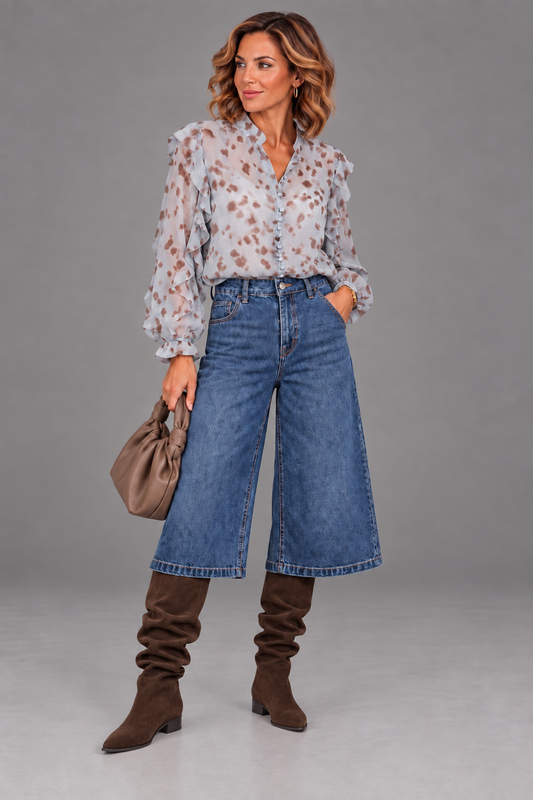 jeans Culotte /D Washing