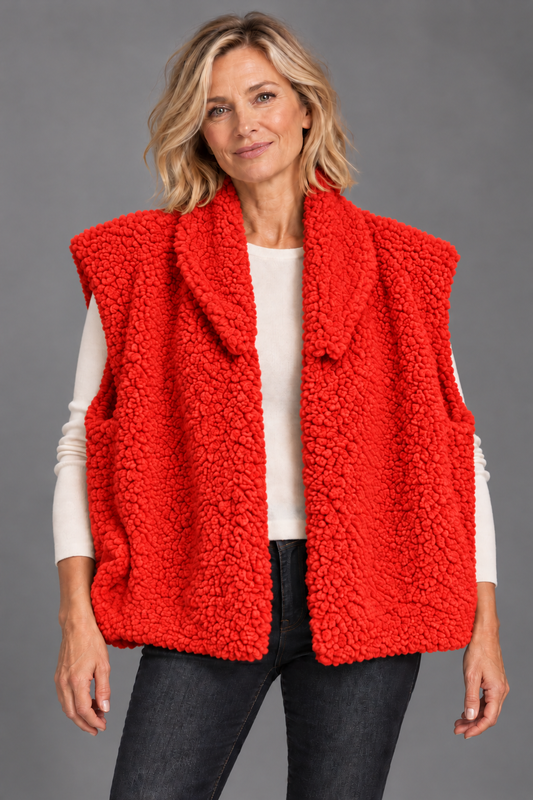 Gilet Teddy/ Orange