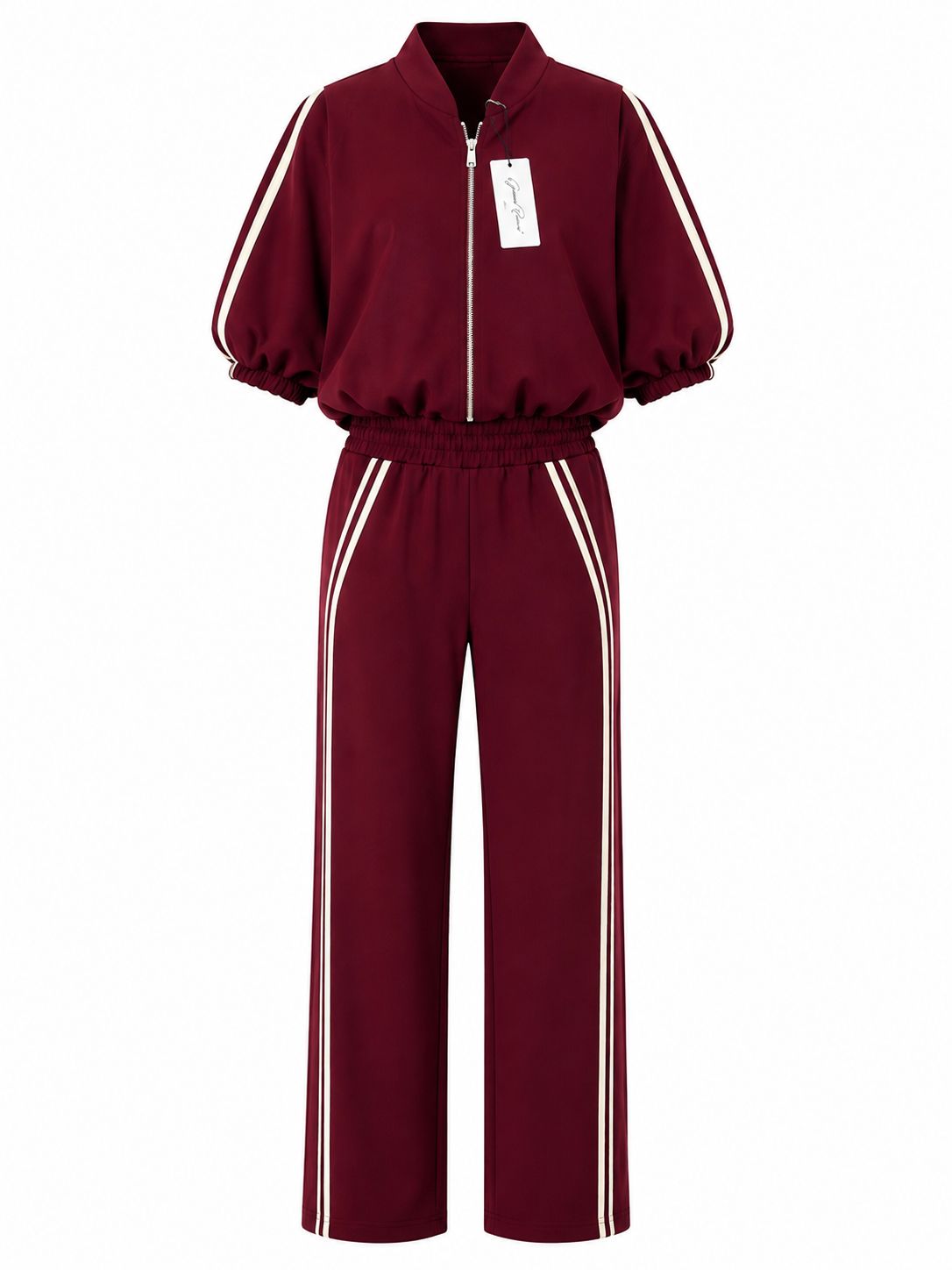 2-delig set Sporty/ bordeaux
