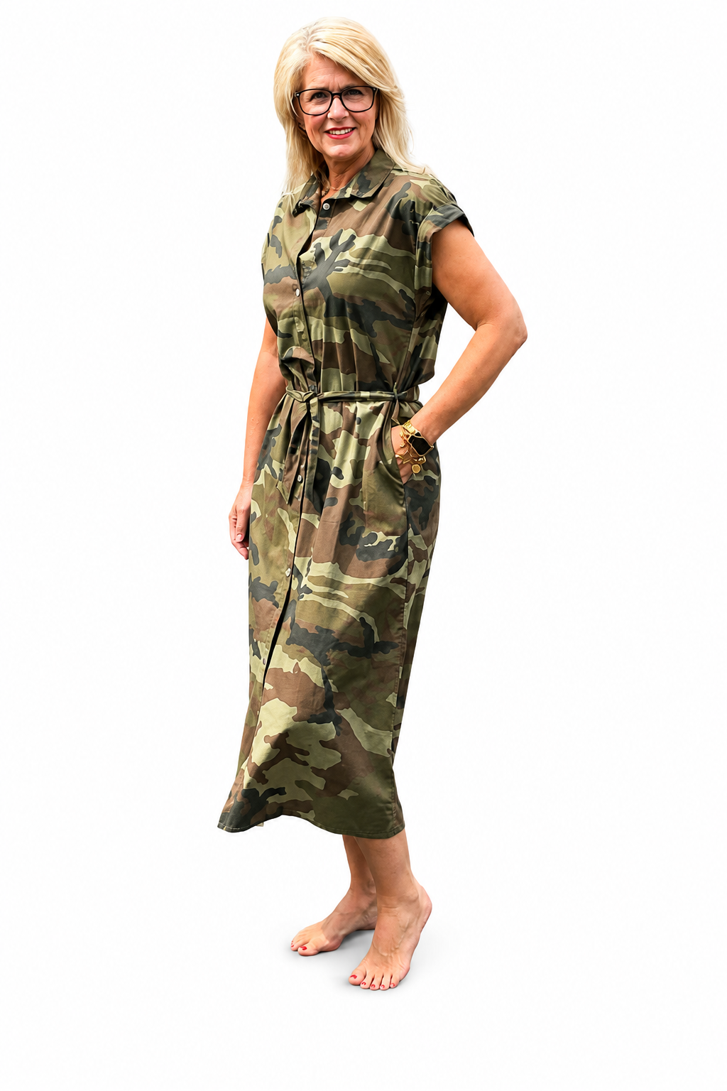 Jurk Forza/ Camouflage Groen