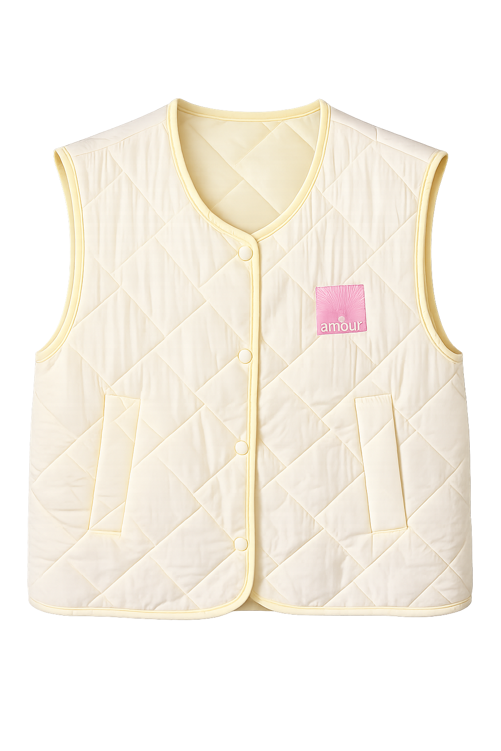 Gilet Amour/ zacht geel