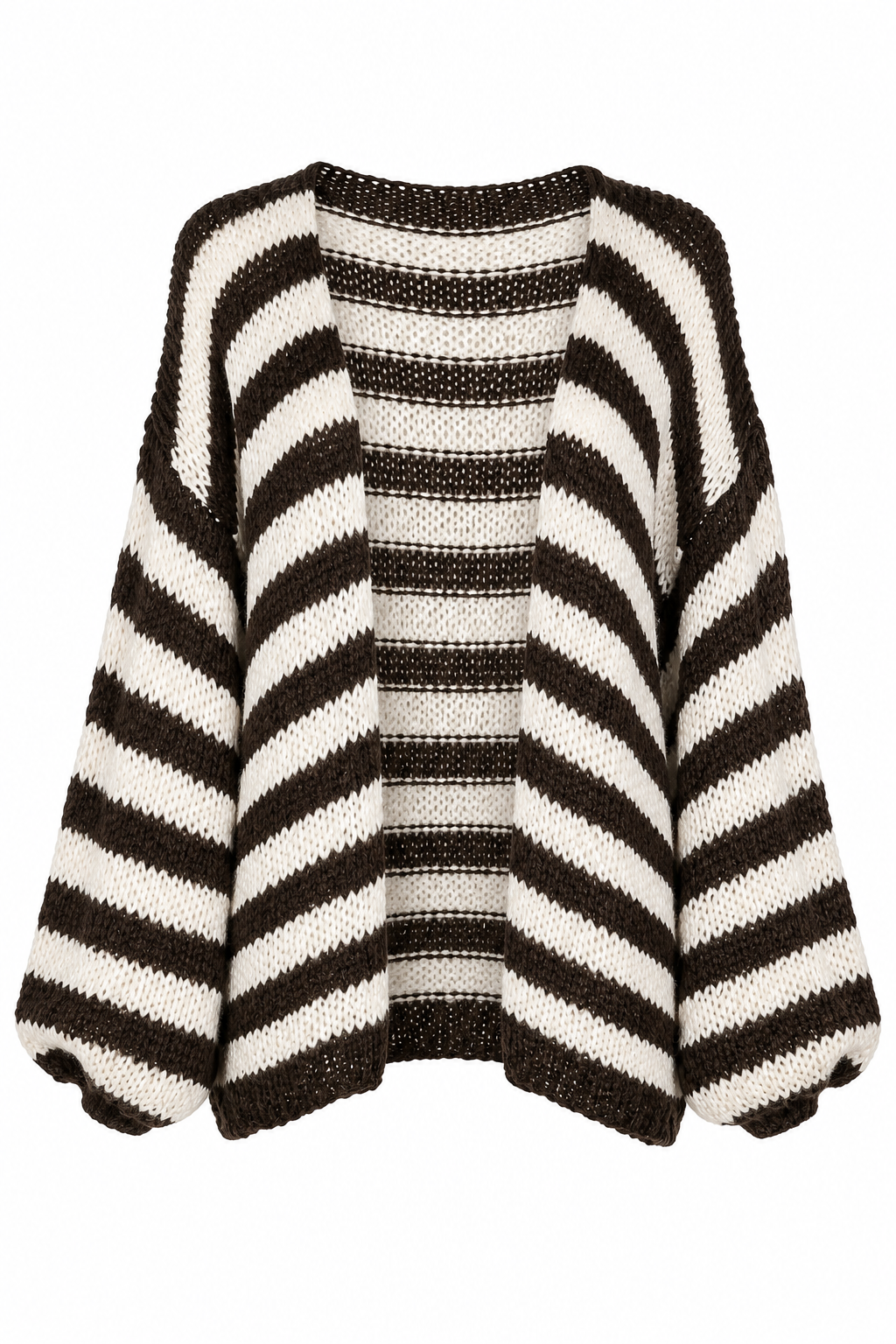 Vest Soft Stripe/ bruin