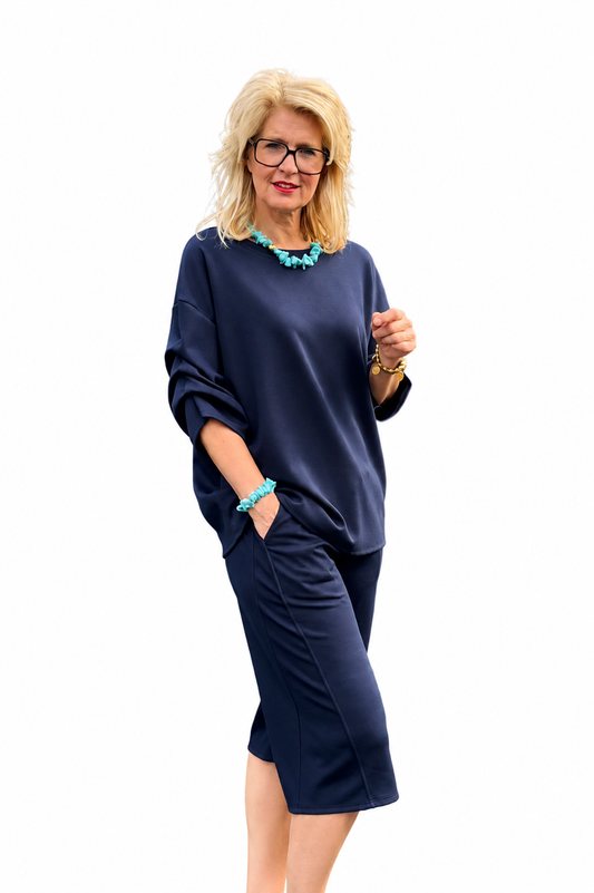 2-delig Comphy set/ d. Blauw