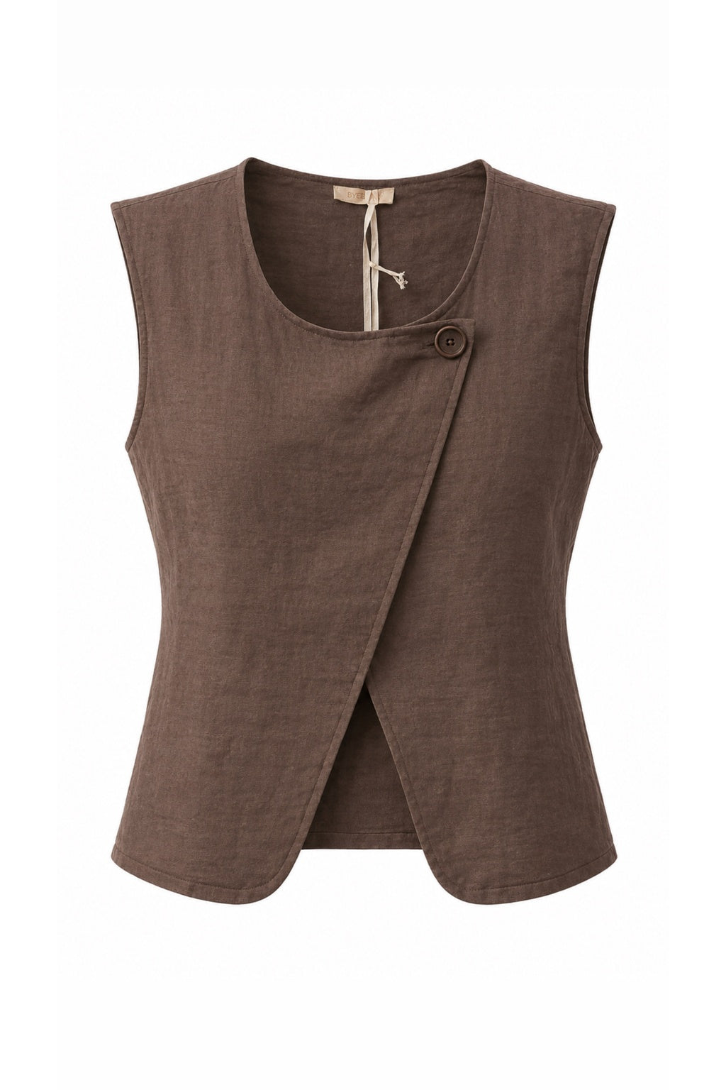 Gilet Lina Linnen/ Choco