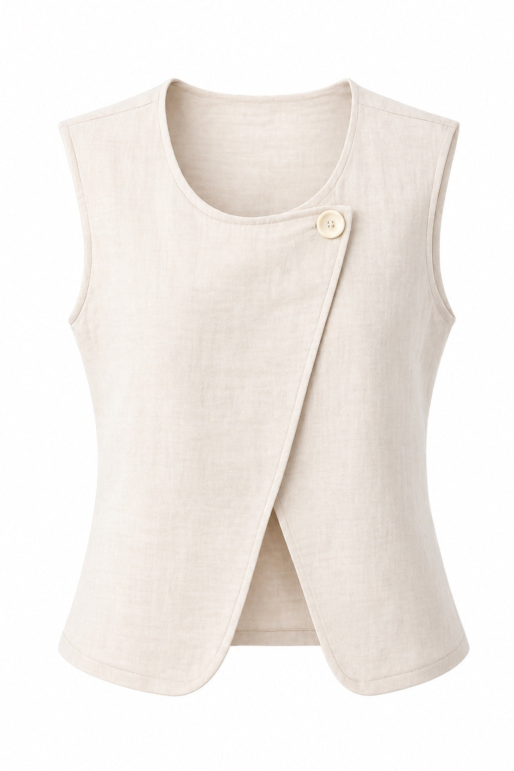Gilet Lina Linnen/ Beige