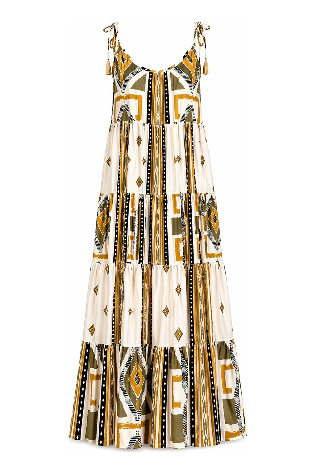 Jurk Tan/ maxi