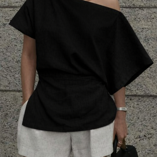 Top Elle/ zwart