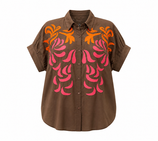Blouse Babs/ Mocca
