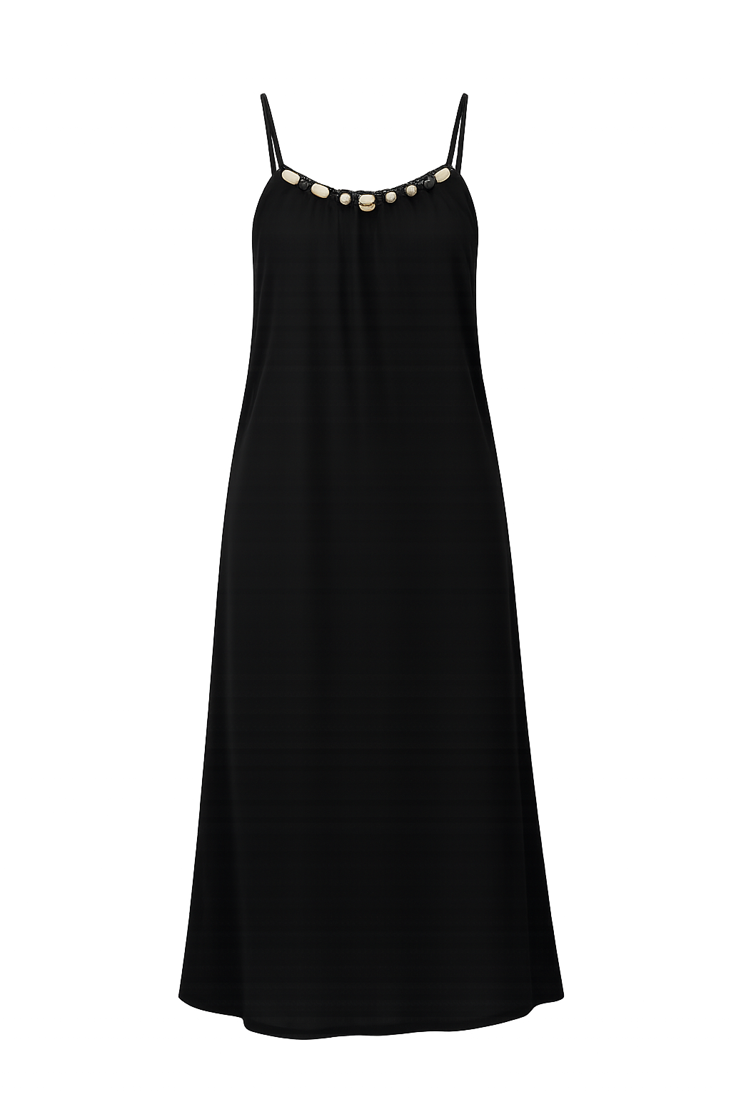 Jurk Beads maxi / zwart