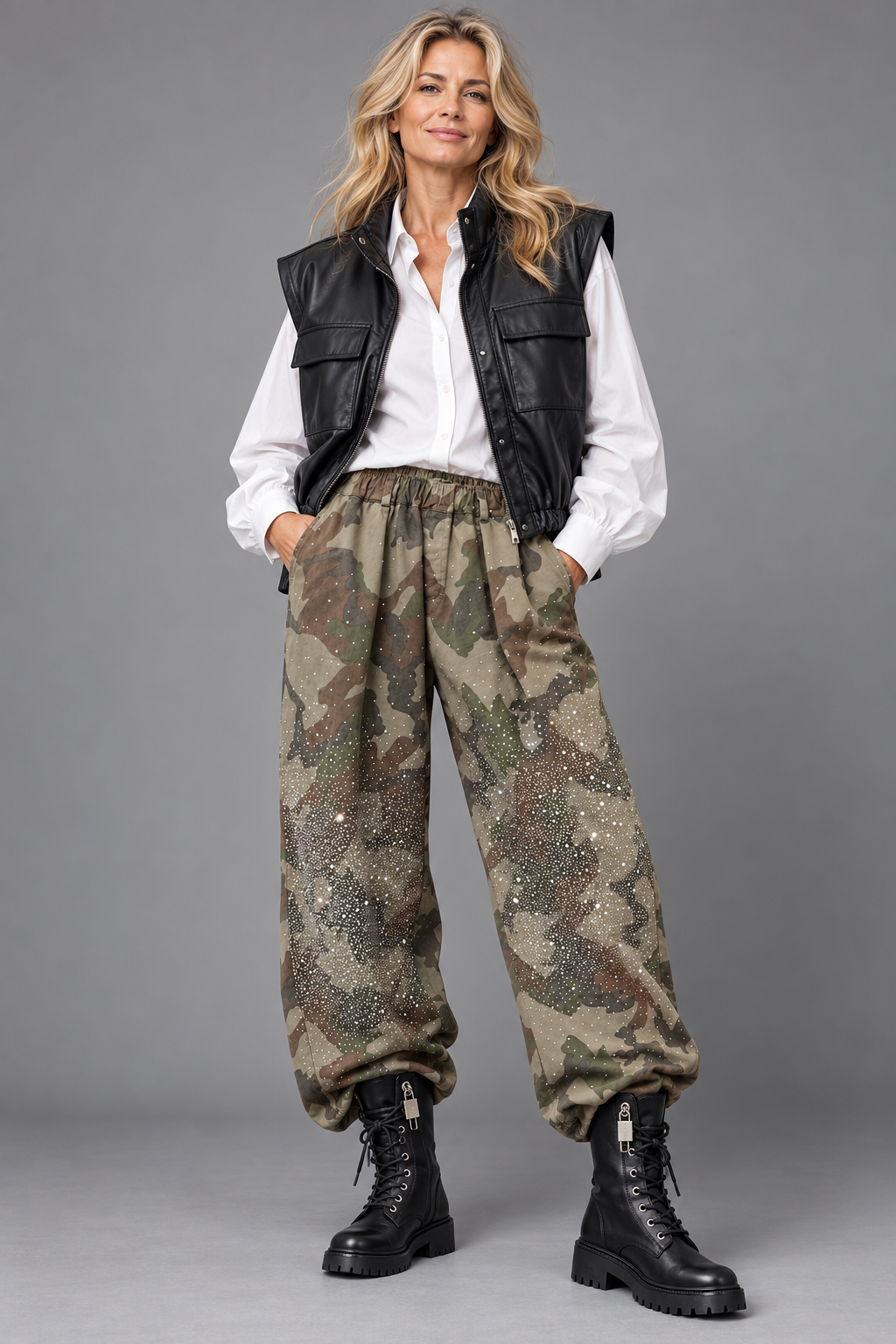 Gilet PU/ Zwart