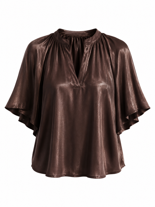 Blouse Elle/ Bruin