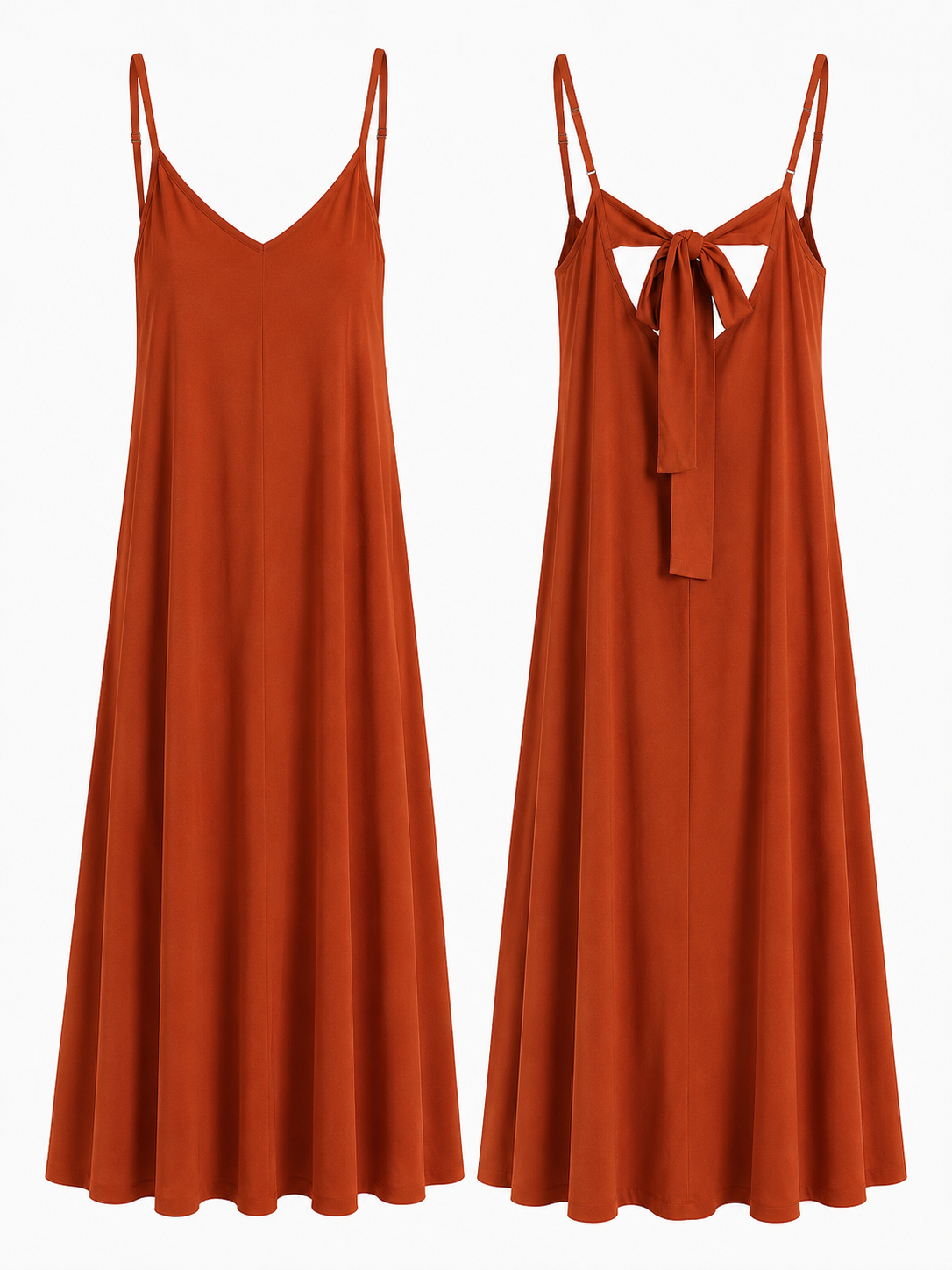 Jurk Stacy Midi/ Roest