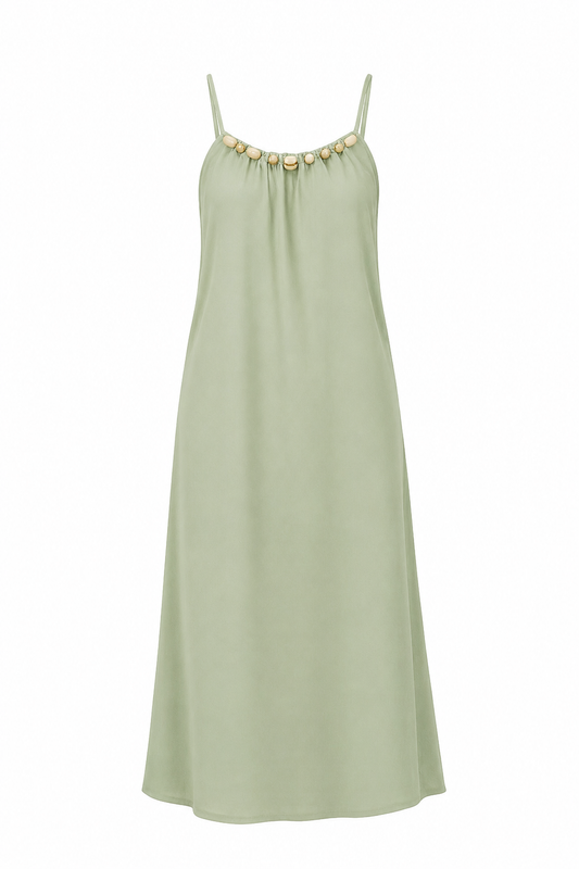 Jurk Beads maxi / groen