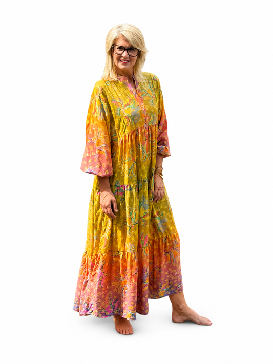 Jurk Sunset/ maxi