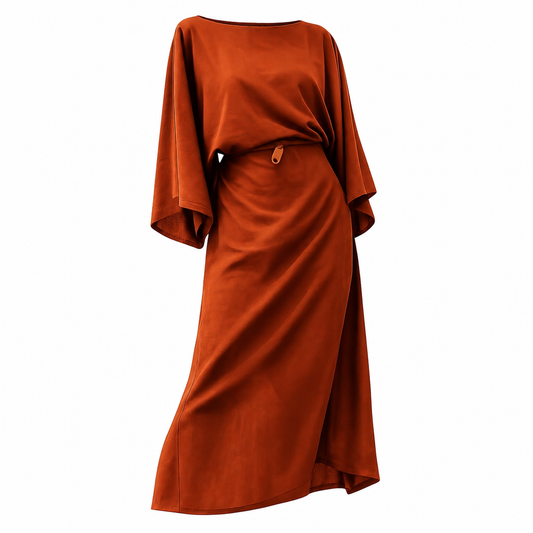 Jurk Belle/ Roest