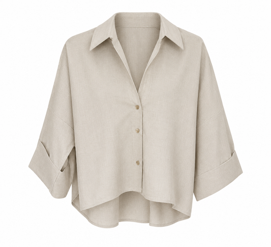 Blouse Linnenlook / Khaki